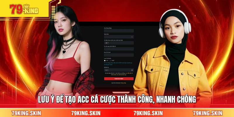 Lưu ý để tạo acc cá cược thành công, nhanh chóng